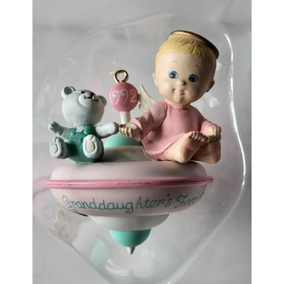Heirloom Collection Vintage Granddaughters 1st Christmas Ornament 1992 - Picture 3 of 4